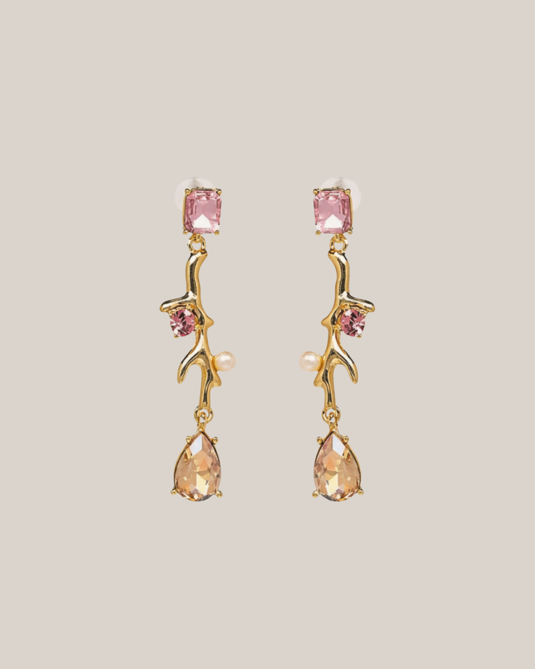 Rose Chandelier Earrings